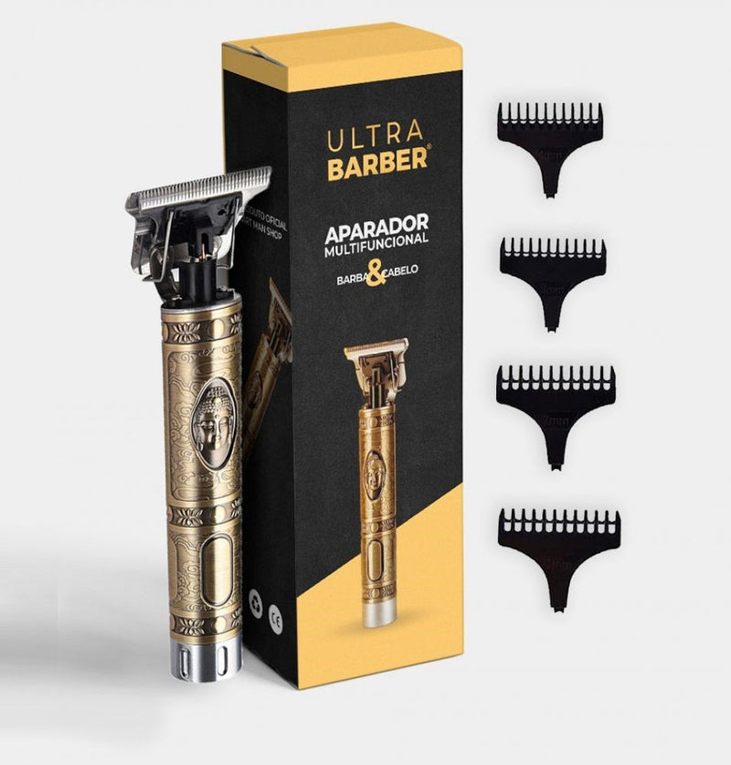 Barbeador Ultra Barber ORIGINAL Recarregável Com 4 Pentes