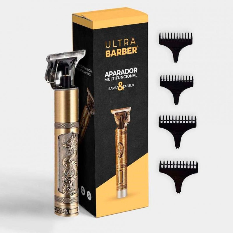 Barbeador Ultra Barber ORIGINAL Recarregável Com 4 Pentes